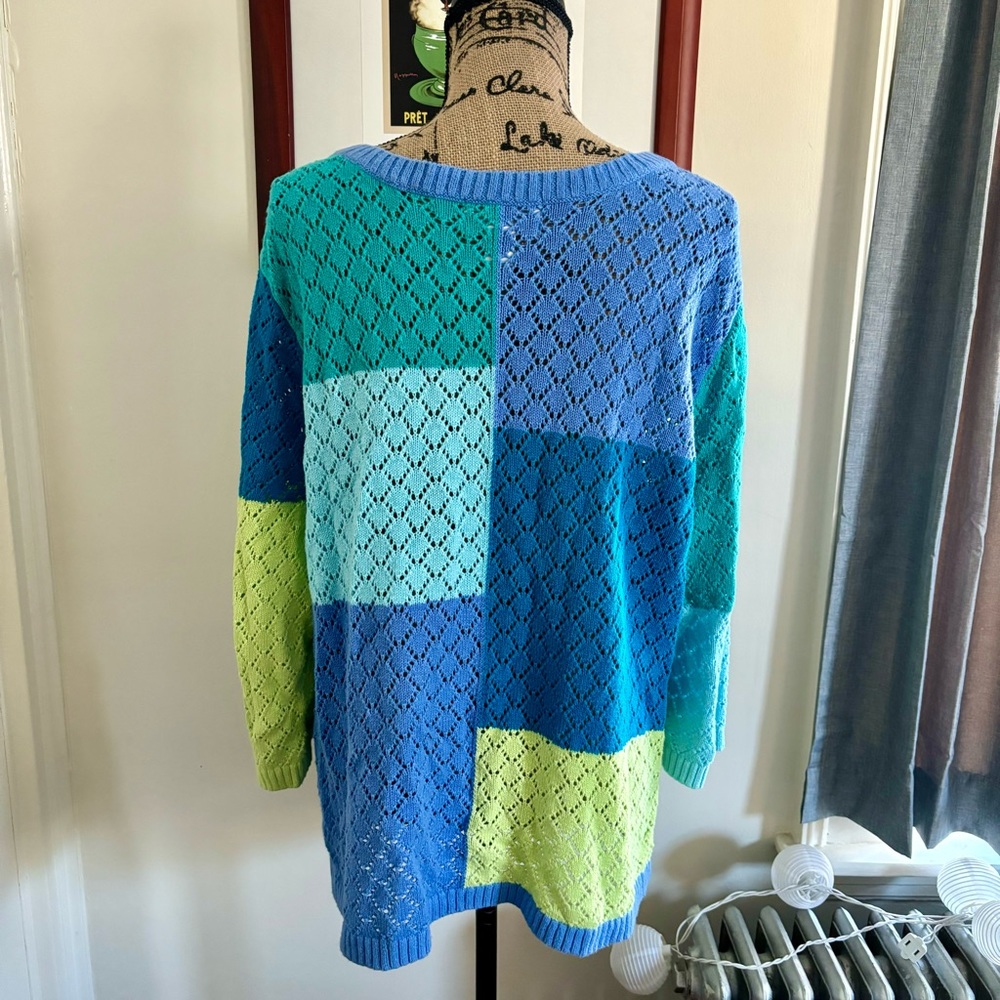 Colorblock knit sweater - Picture 4 of 5
